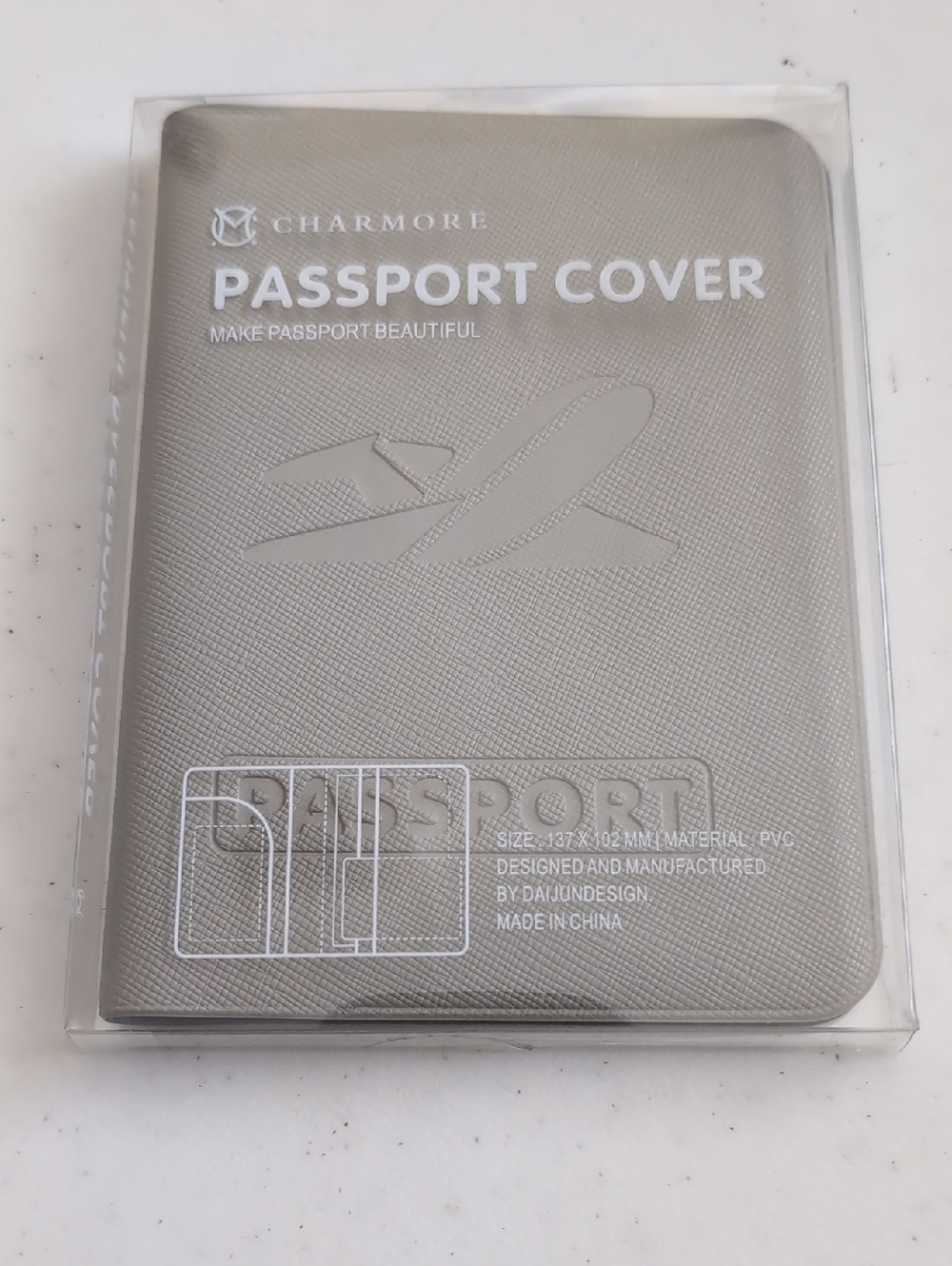 Silver Passport Cover – Protective Travel Sleeve